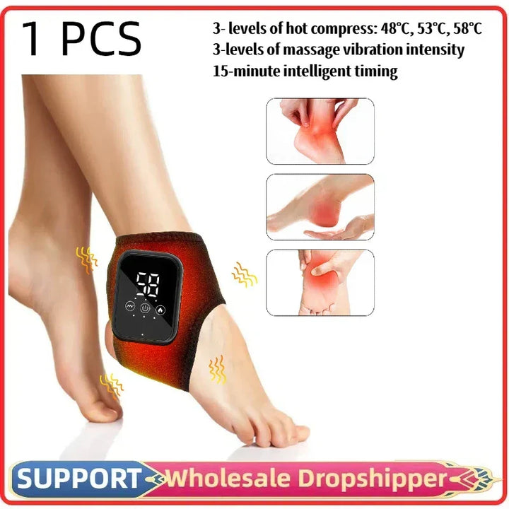 Targeted heat therapy: Infrared hot compress massager for localized pain relief & muscle relaxation.