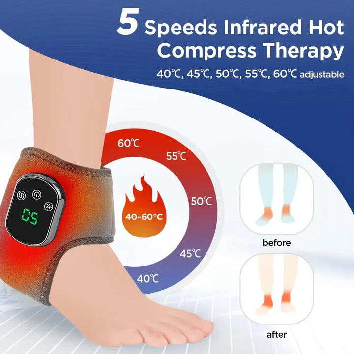Muscle recovery massager: Unisex infrared hot compress provides warm therapy for post-workout relief.