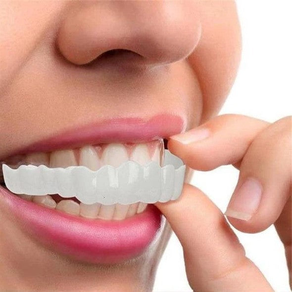Temporary esthetic snap-on teeth covers, unisex upper & lower instant smile veneers solution.