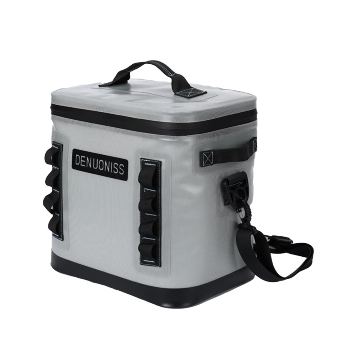 Airtight cooler bag for camping trips, keeps food and drinks cold, waterproof & durable