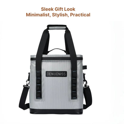 Unisex picnic cooler bag, waterproof outer and insulated interior for all excursions