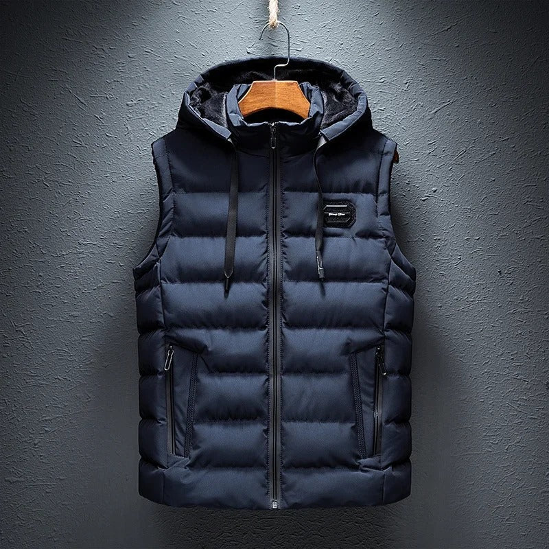 Versatile insulated alpine vest, perfect unisex outdoor apparel for warmth & comfort during winter sports.