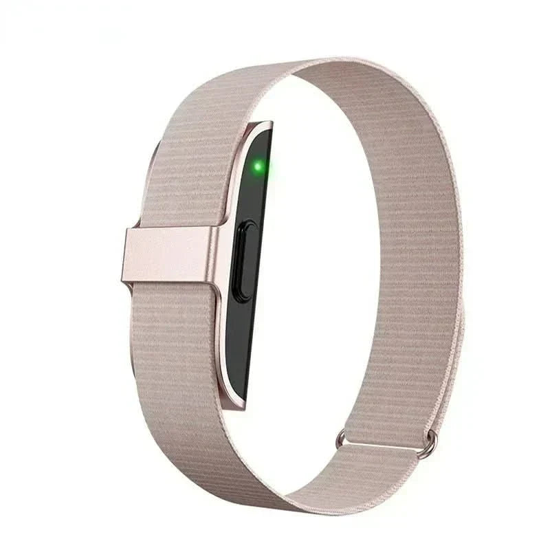 Sleek IP68 fitness band for all genders, monitors heart rate, blood oxygen, and daily fitness metrics.