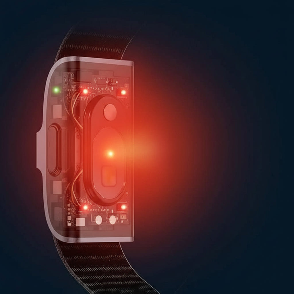 Fitness wearable with IP68 waterproof design, monitors heart rate, SpO2, and activity for all users.