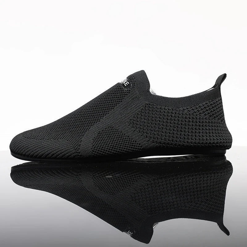Ultra-lightweight knit slip-on shoes for men and women, delivering breathable comfort and a natural barefoot feel.