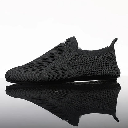 Ultra-lightweight knit slip-on shoes for men and women, delivering breathable comfort and a natural barefoot feel.