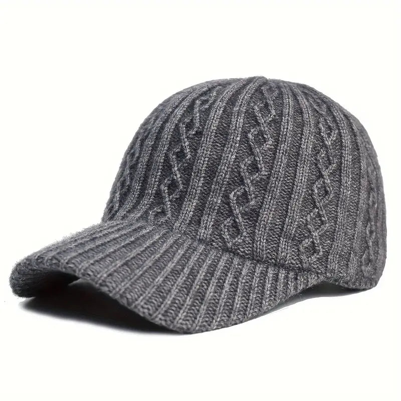 Fall fashion knitted cap, cozy & adjustable unisex hat for versatile everyday style.