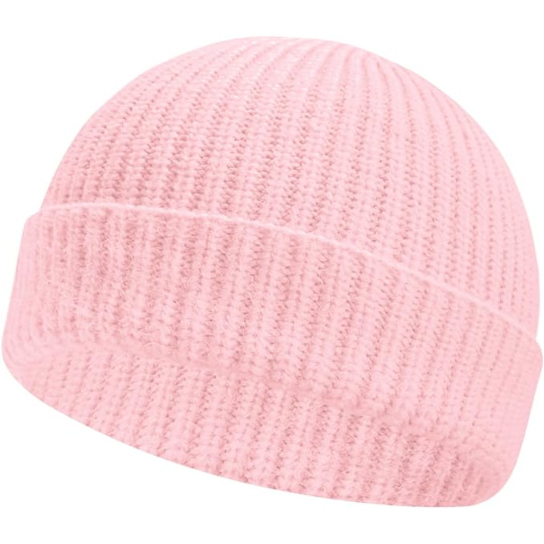 Stylish unisex knitted beanie, perfect for winter warmth & casual wear. A must-have cold weather accessory.