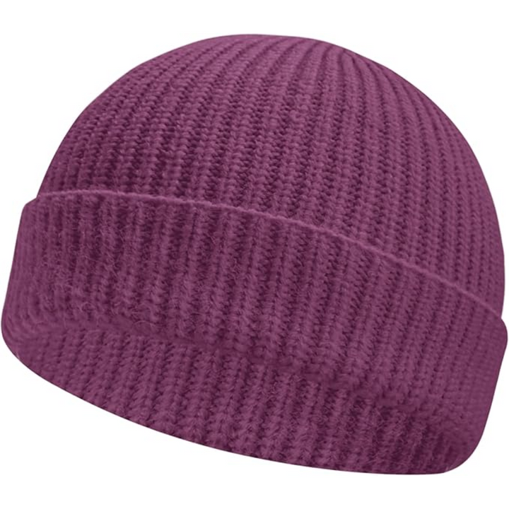 Classic unisex knitted beanie, providing superior warmth & a stylish look for winter outfits.