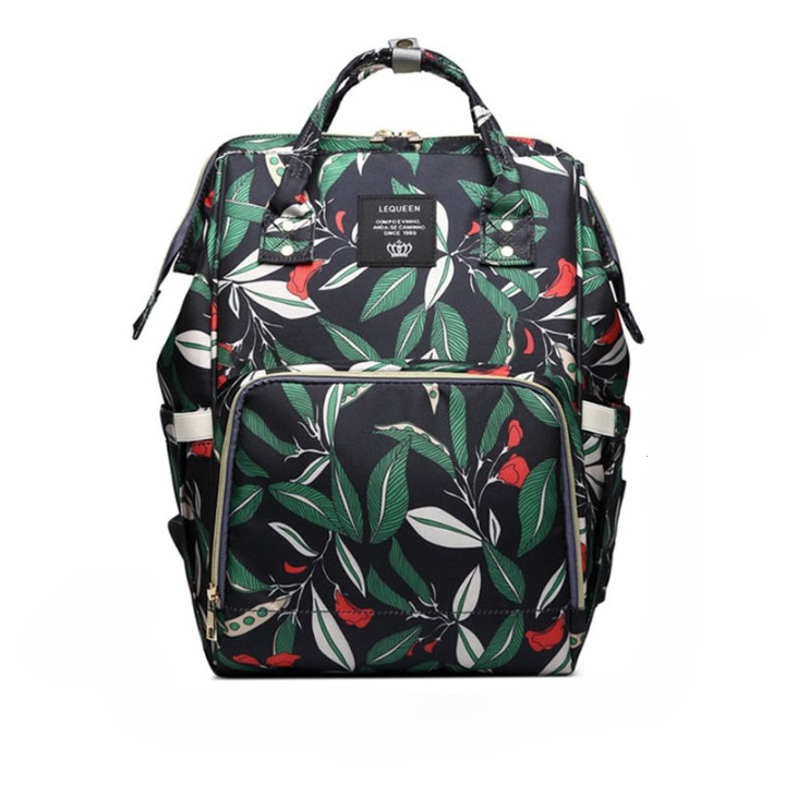Spacious waterproof diaper bag backpack, perfect organizer for baby essentials, functional stroller bag.