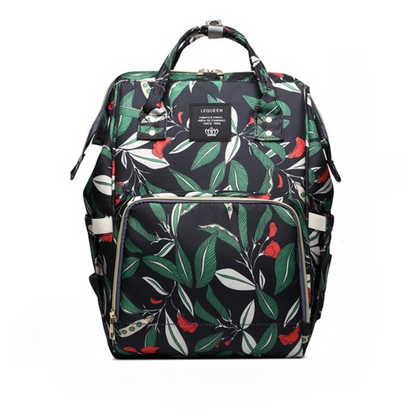 Spacious waterproof diaper bag backpack, perfect organizer for baby essentials, functional stroller bag.