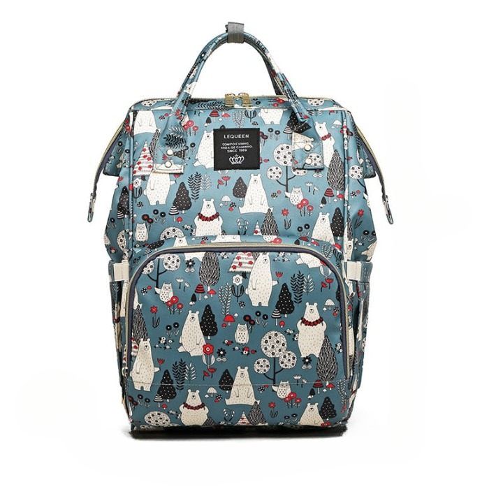 Versatile baby nappy backpack, large capacity & waterproof, perfect for parents on trips with their baby.