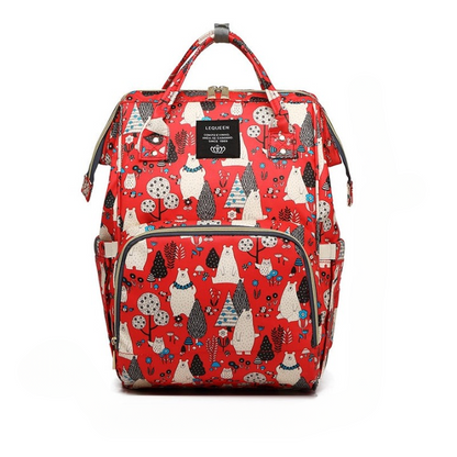 Spacious baby shower gift: waterproof multi-pocket diaper backpack, ideal for new parents' travel needs.