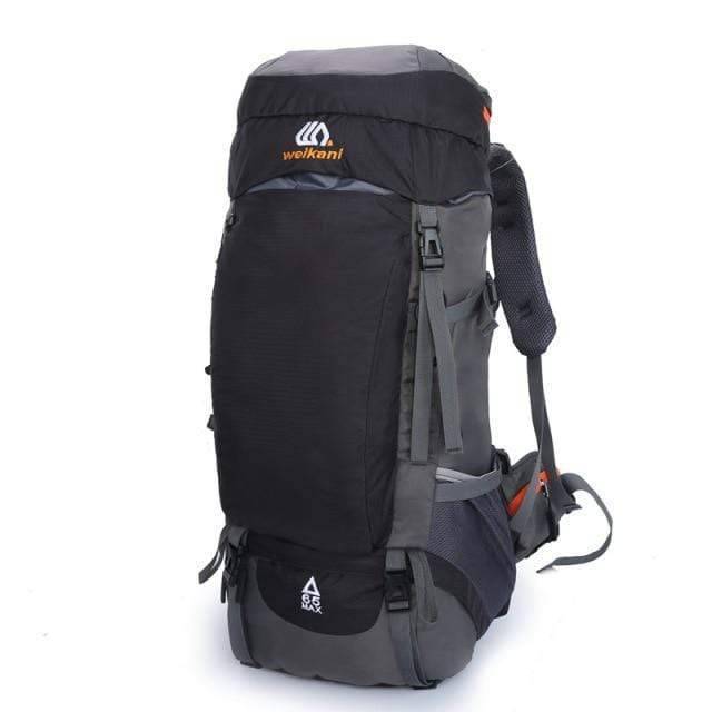 Large capacity camping backpack in durable nylon for hiking, travel, and outdoor climbing