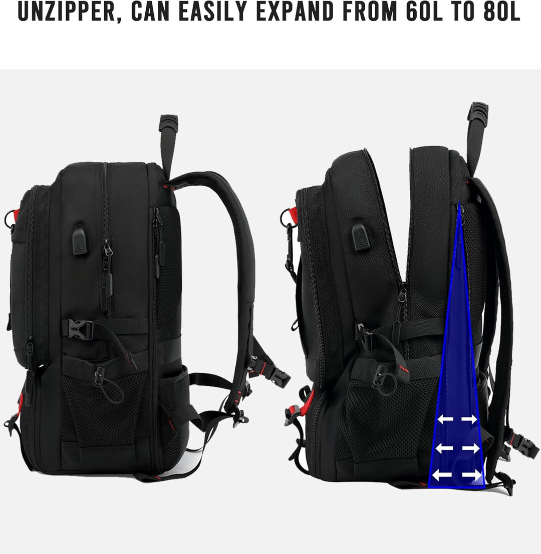 Smart travel backpack featuring a separate shoe compartment, keeping gear organized on your next adventure.