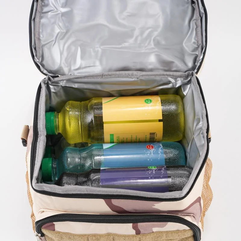 Unisex rigid lunch bag, insulated and leakproof, great for keeping food warm or cool.
