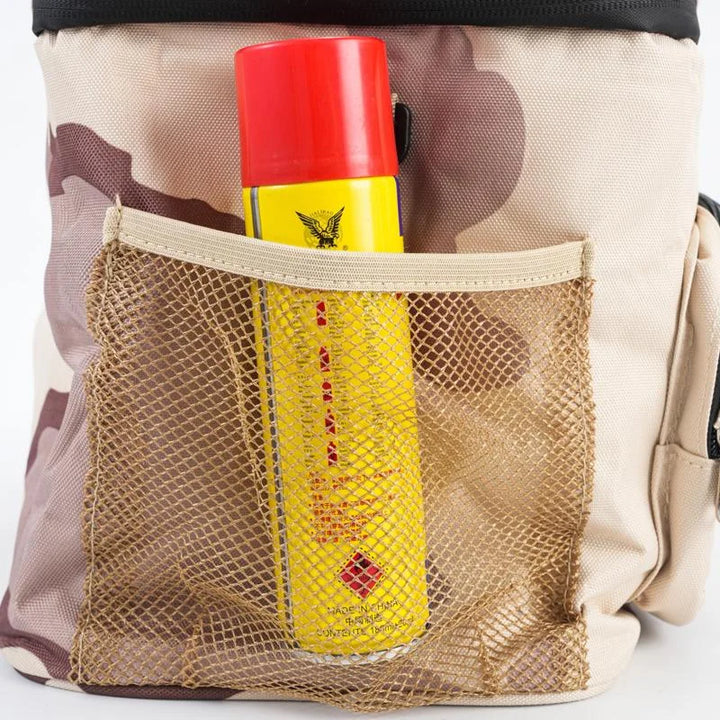 Versatile insulated lunch tote, leakproof and rigid, a must-have for camping storage.