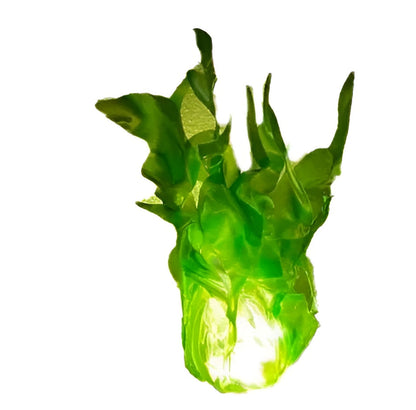 Glowing LED floating fireball prop, an essential costume accessory for wizards, witches, and magical Halloween characters.