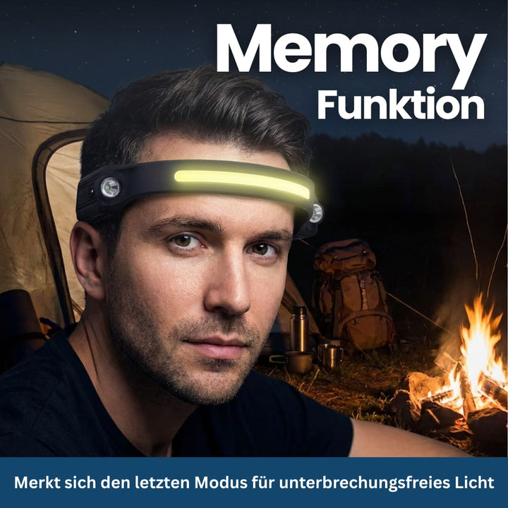 LED Headlamp with adjustable strap and multiple light modes for optimal outdoor visibility