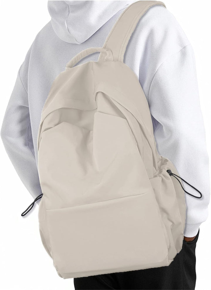 Unisex lightweight 15.6" laptop backpack, water-resistant with multi-pockets.