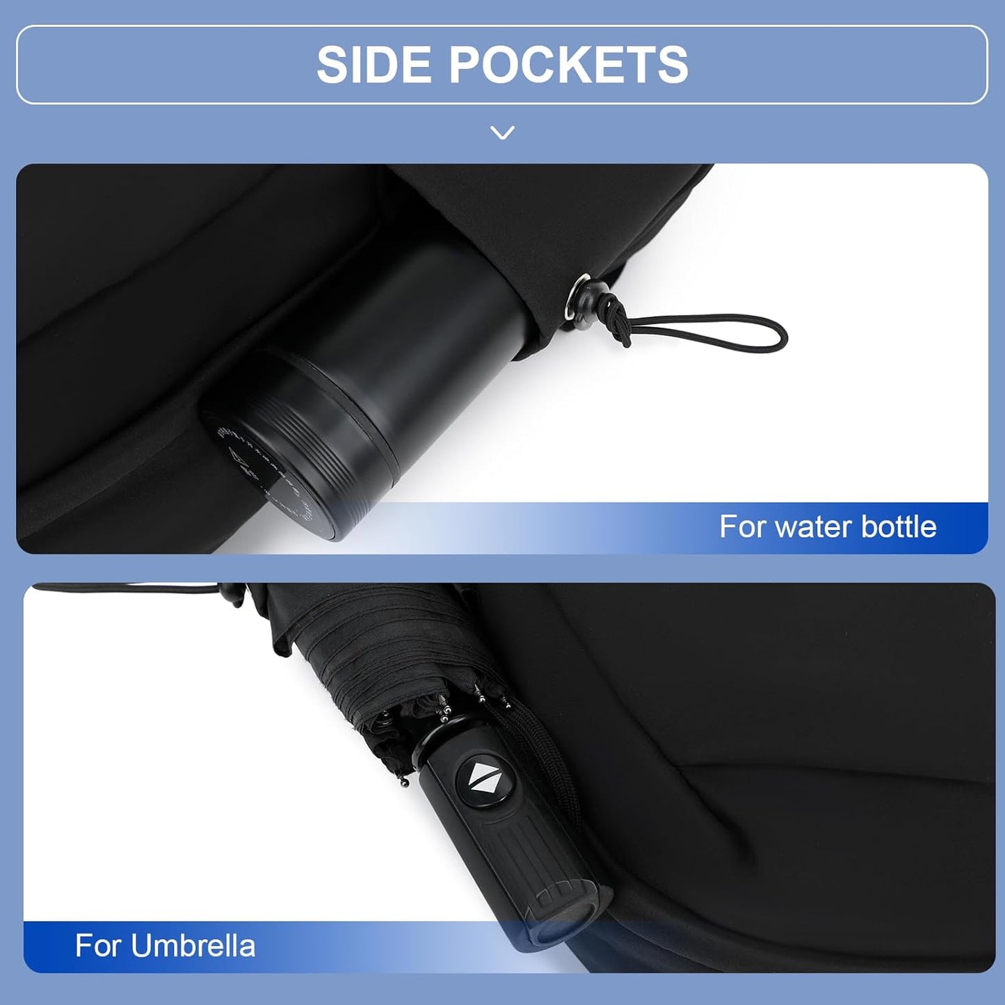 Professional work backpack, lightweight with a 15.6-inch laptop compartment.