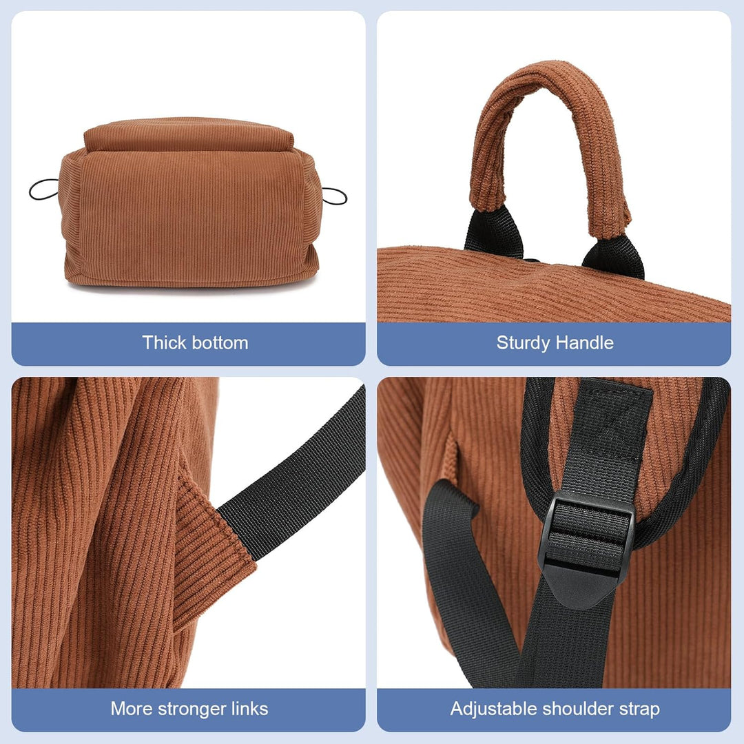 Side view of a lightweight water-resistant laptop backpack, TravelPro series.
