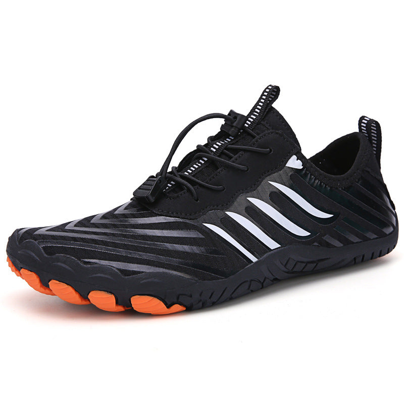 Minimalist unisex barefoot shoes, flexible sole, lightweight & wide toe box for comfort.