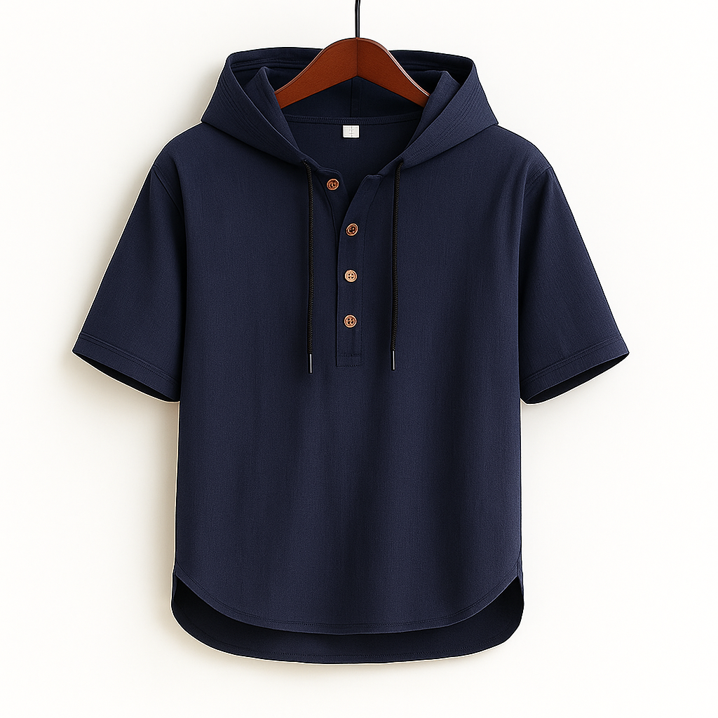 Relaxed fit, breathable unisex hoodie. Ideal lightweight pullover for casual, all-day comfort in warm weather.