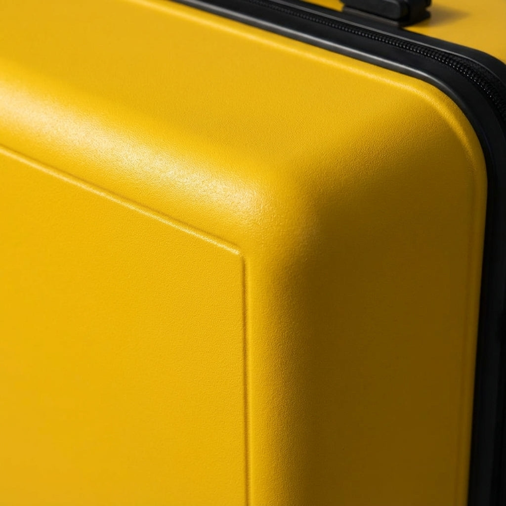 Sleek unisex trolley case, lightweight with 360° spinner wheels, ideal for modern cabin travel.