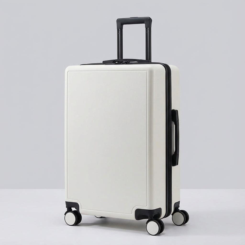 Effortless travel with this lightweight unisex carry-on suitcase, featuring spinner wheels & secure zip.