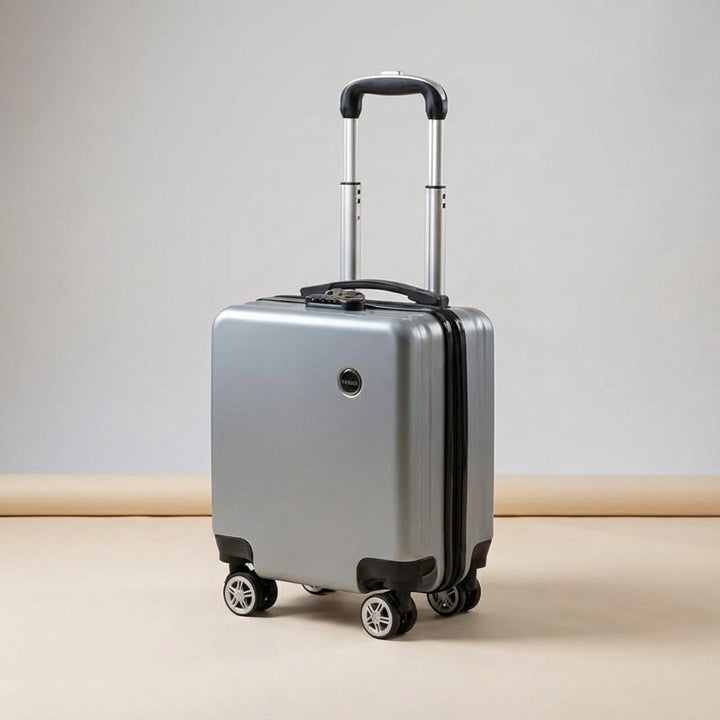 Lightweight carry-on suitcase with smooth 360° spinner wheels, making travel effortless & comfortable.