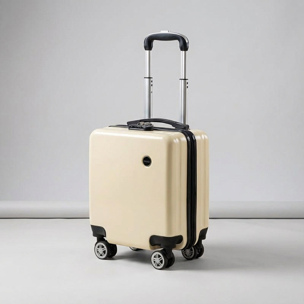 Unisex lightweight carry-on luggage, durable travel bag with spinner wheels for easy short trips.