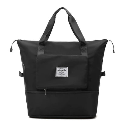 Unisex lightweight expandable weekender travel bag. Waterproof, perfect as a carry-on or overnight duffel.