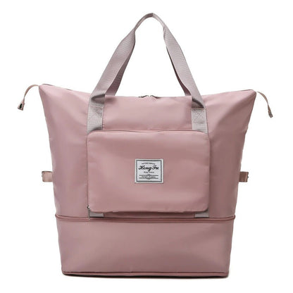 Foldable waterproof weekender travel bag for men & women. Ideal for gym, overnight, or weekend trips.