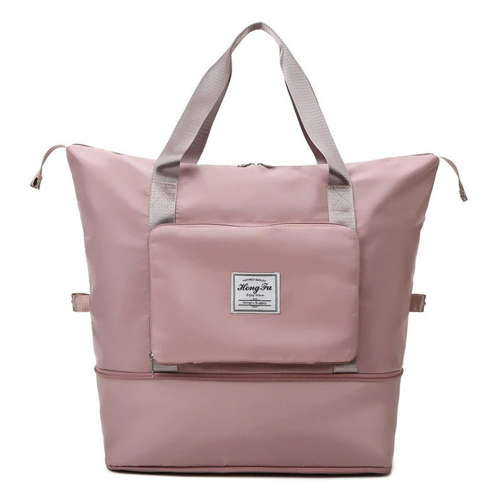 Foldable waterproof weekender travel bag for men & women. Ideal for gym, overnight, or weekend trips.