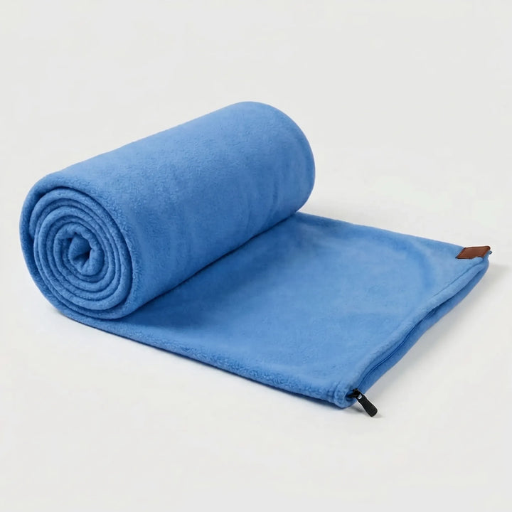 Soft fleece sleeping bag for adults. Lightweight & portable roll-up design. Perfect for camping, hiking, travel adventures.