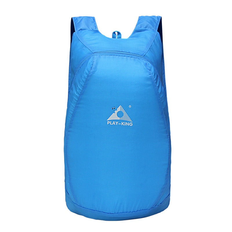 Versatile unisex 20L travel backpack, lightweight and water-resistant, designed for easy folding.