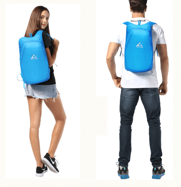Foldable 20L travel backpack, an essential piece of compact outdoor gear for any journey.