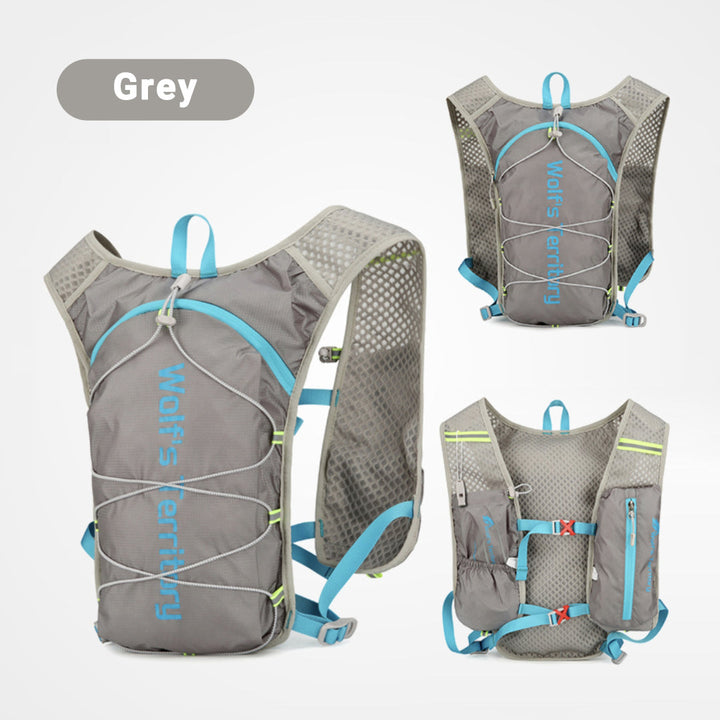 Ergonomic lightweight hiking & cycling backpack with breathable panels, suited for any adventure.