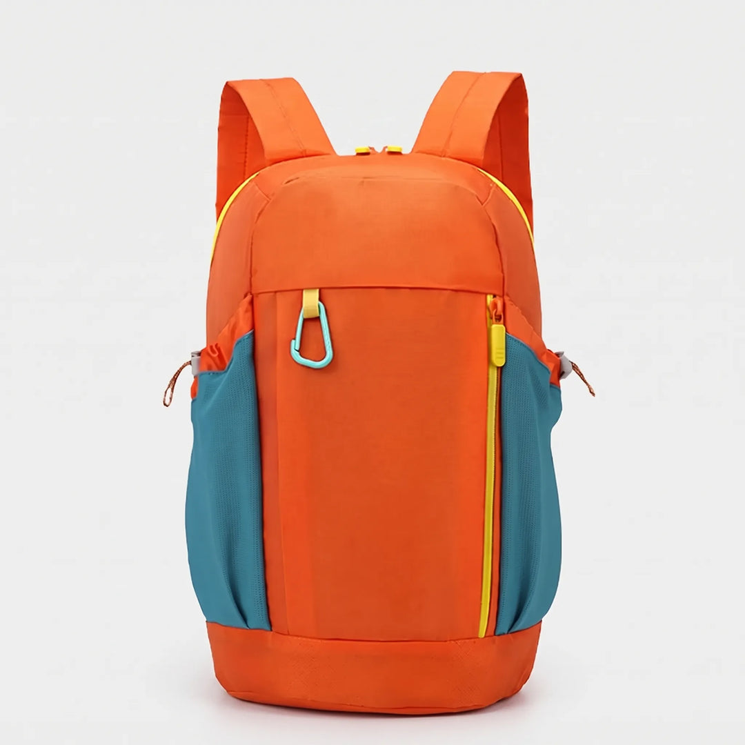 Black lightweight unisex daypack, essential outdoor gear for any adventure. Packable.