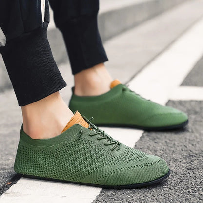 All-day comfort unisex lightweight mesh knit slip-on sneakers, ideal for extended walking & casual use.