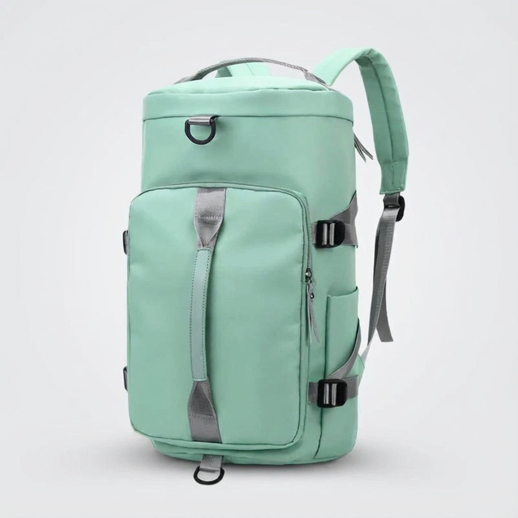 Lightweight, waterproof Voyagrin travel backpack. Durable unisex daypack with versatile organizer for all travel gear.