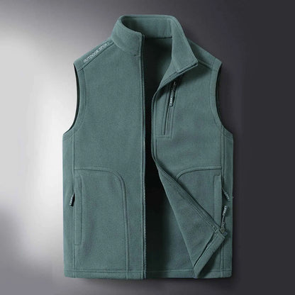 Lightweight, packable unisex puffer vest, ideal for layering and outdoor adventures like hiking.