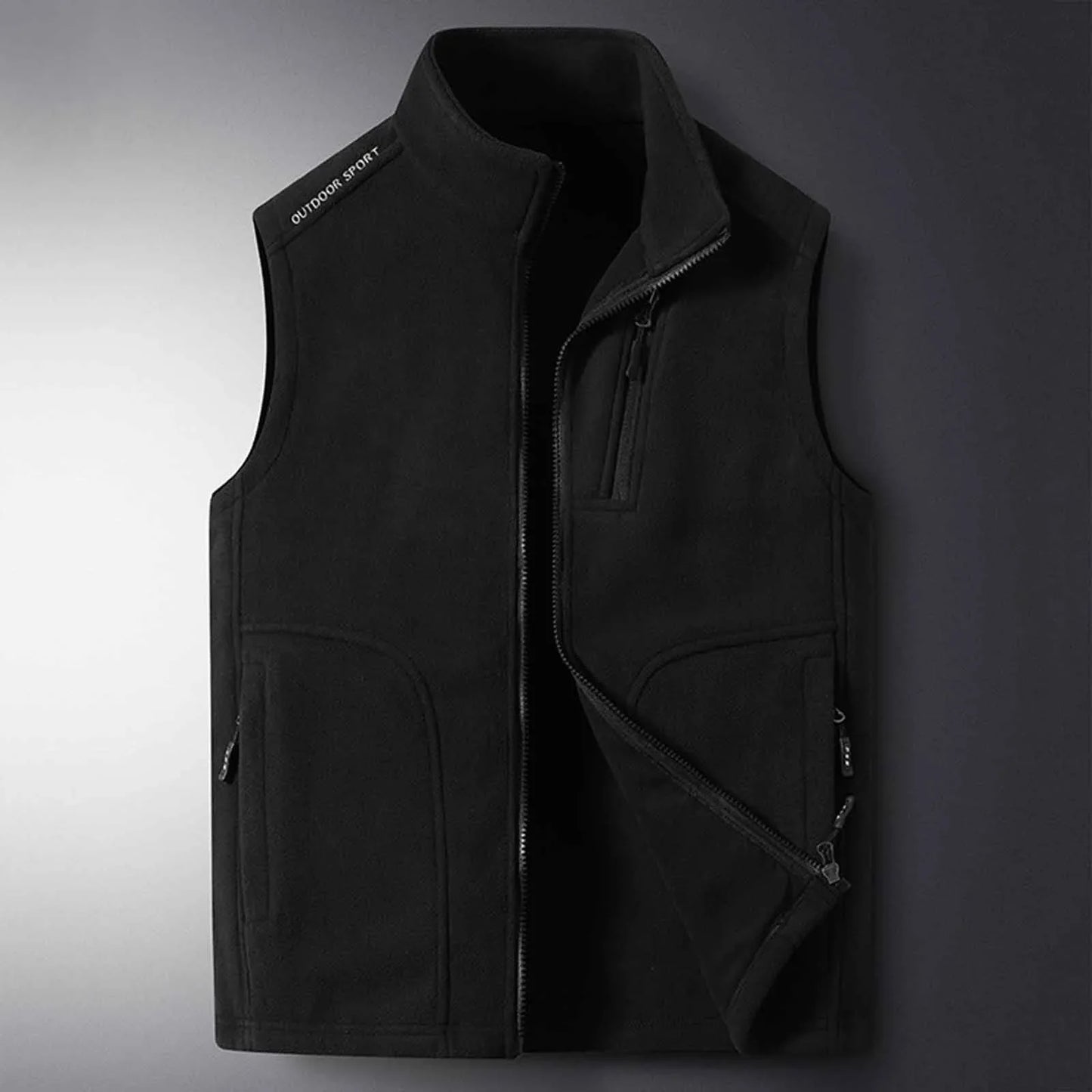 Versatile unisex puffer vest, great for hiking, running, and everyday outdoor layering and activewear.