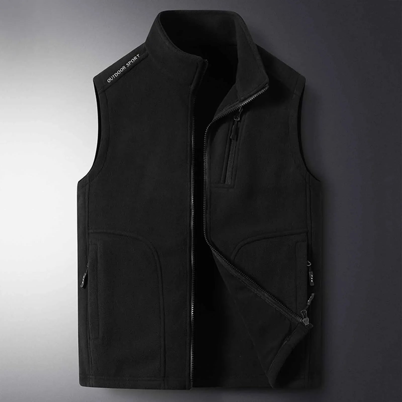 Versatile unisex puffer vest, great for hiking, running, and everyday outdoor layering and activewear.