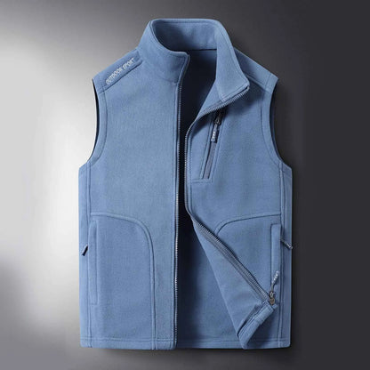 Warm, water-resistant unisex puffer vest for active outdoor sports, hiking, and cold weather protection.