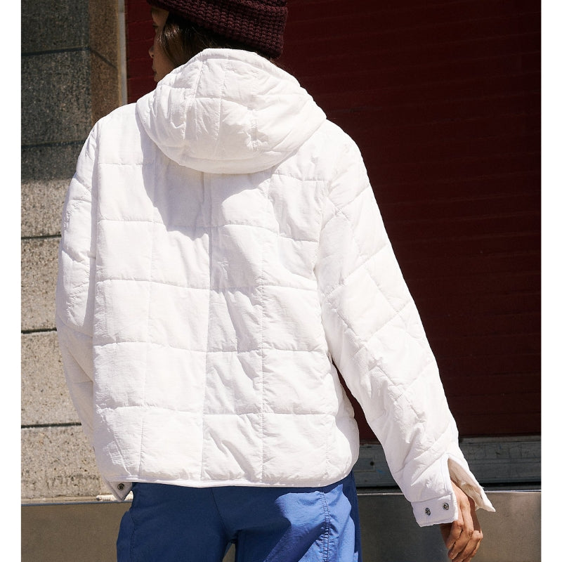 Versatile packable pullover puffer jacket, essential unisex travel gear for any climate.