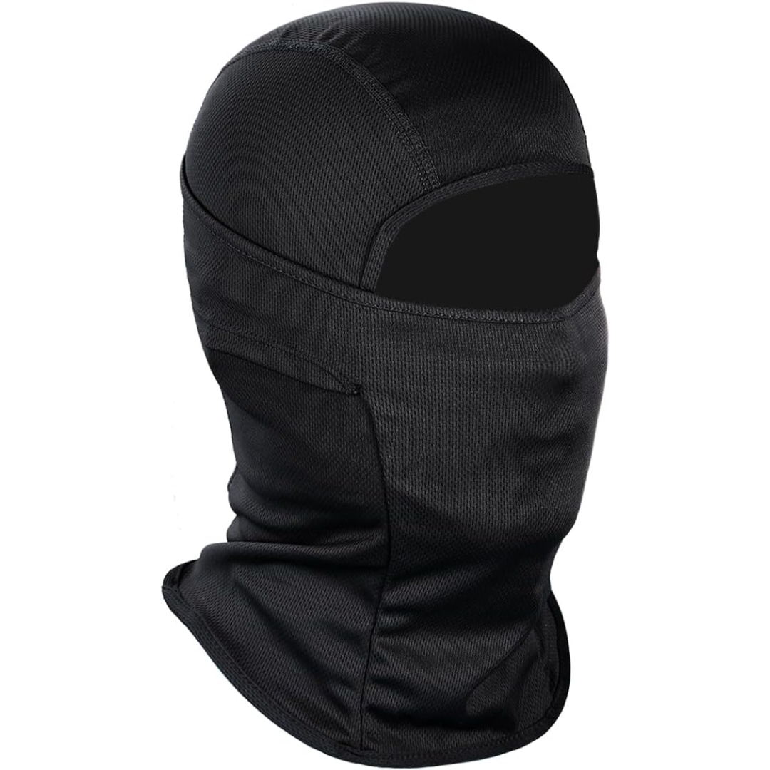 Versatile ski mask providing UV protection for cold weather, ideal for multiple outdoor sports & activities.