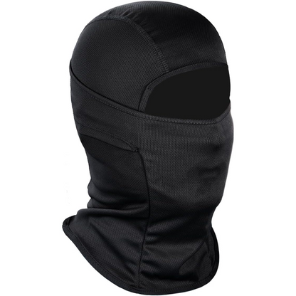 Versatile ski mask providing UV protection for cold weather, ideal for multiple outdoor sports & activities.