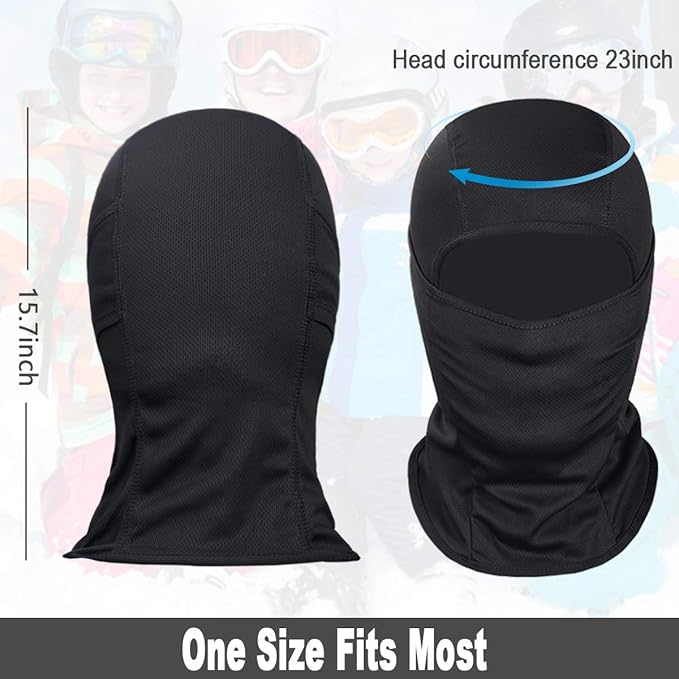 Durable, lightweight balaclava for ultimate UV protection during outdoor sports, cycling, & hiking.